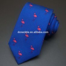 logo printed animal necktie