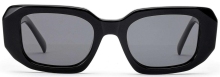 Belieye Thick Black Rectangle Acetate Sunglasses Frame