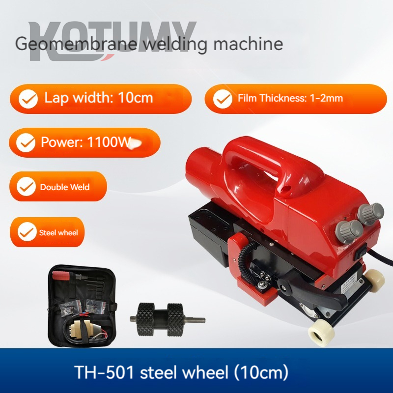 Digital Display Hot Wedge Welder Geomembrane Welder HDPE Sheet Plastic Pond Liner PVC Repairing Welding Machine