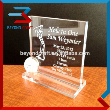 memory golf award trophy crystal,crystal golf thems awards