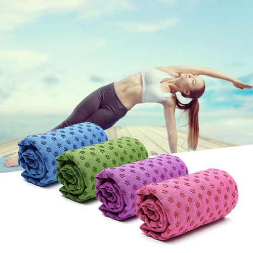 Anpassad icke -slipmikrofiber yogamatthandduk