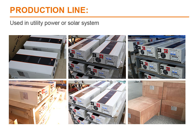 10KVA Off Grid Split phase Hybrid Solar Inverter For Solar Power System