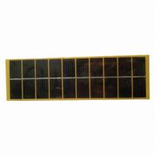 PET solar panel, laminated with PCB/2.7W/5V/545mA/10-piece solar cells/polycrystalline/255x77x30mm