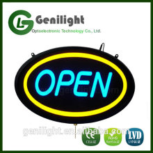 23*14 inch High Quality store Led Open Sign board/oval led open sign