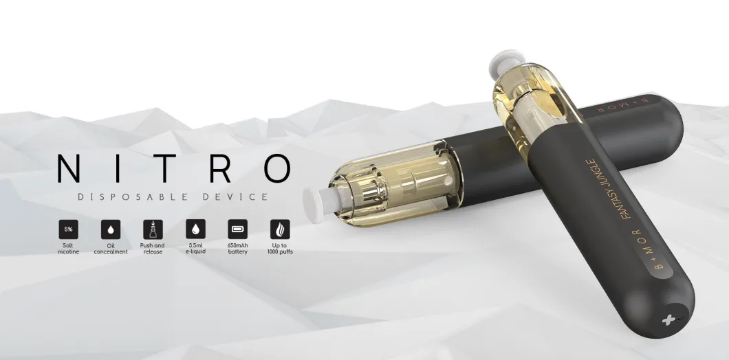 Wholesale Disposable Vape Pen Original B Mor Nitro Puff 5% Salt Nico tine E Cigarette