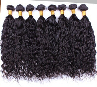 Wet and Wavy Indian Human Hair Weave