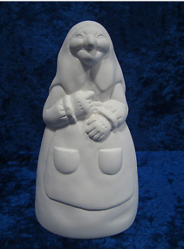 Paintable Ceramic Bisque Cone Witch Figurine