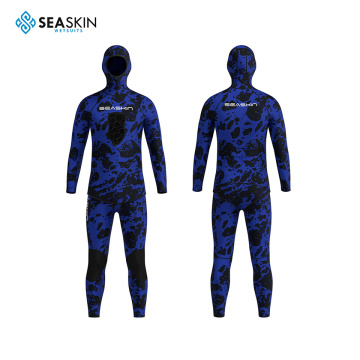 Seaskin dua keping 3mm neoprene menyelam wetsuit