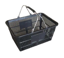 Black Plastic Shopping Baskets 17L - Food Carrying Baskets Manufacturers