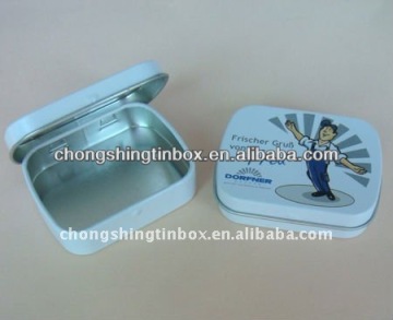 small hinged mint tin box