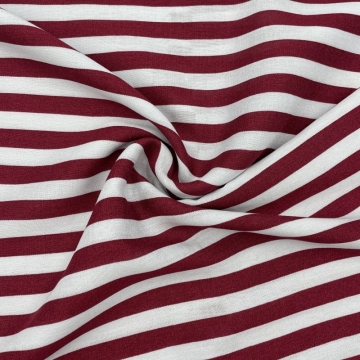 Stretch 90gsm Striped Pattern Pinting Rayon Fabric
