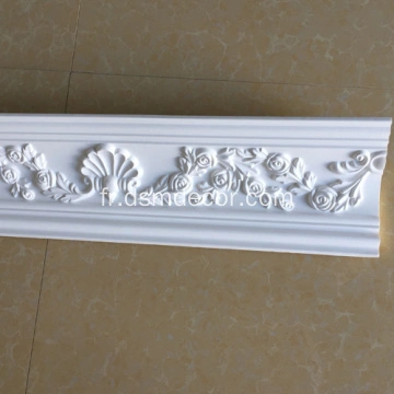 Chine Moulure De Corniche De Plafond De Sculpture Incurvee En Polyurethane Moderne Fabricants