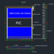 Porta interna de PVC de alta velocidade