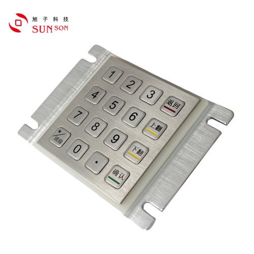 Customized metal keypad.