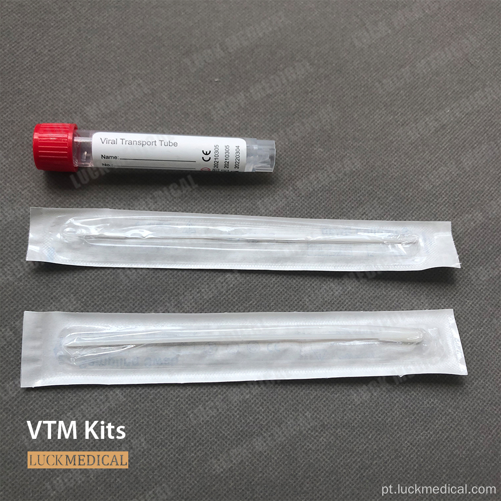 Kit de teste de vírus Corona Kit VTM FDA