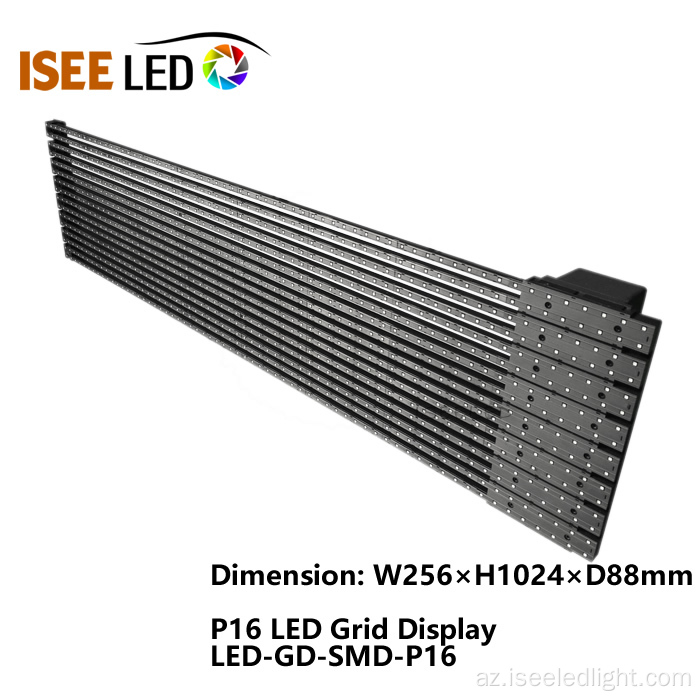 P16 Açıq Şəffaflığı LED GRID Ekran