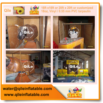 Carnival games mechanical bull rodeo inflatable rodeo bull for kids and adults