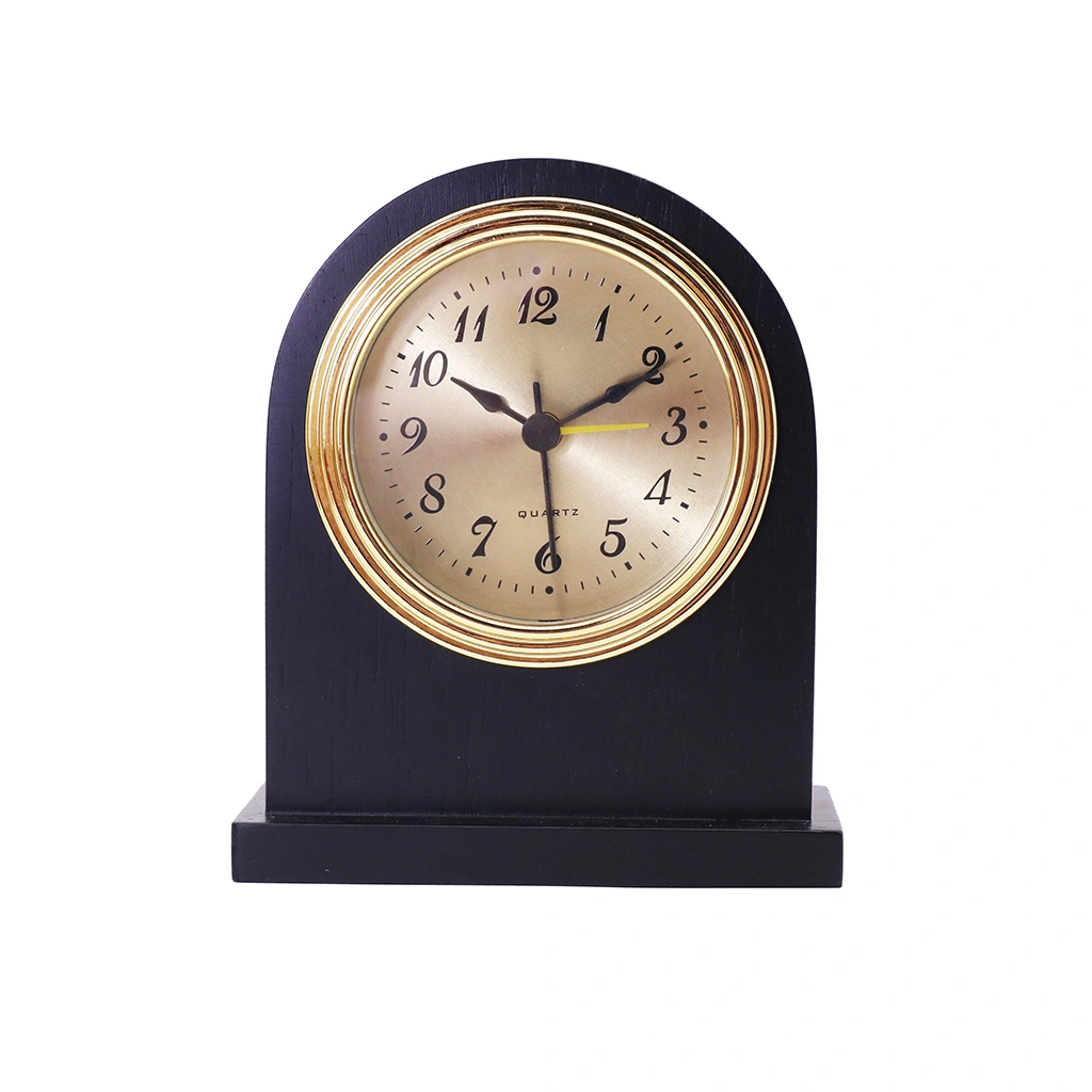 Solid Wood Craft Desk Clock Unique Table Clock