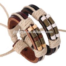 top selling braided plain leather bracelet