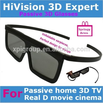 3D circular polarized glasses/3D polarized glasses/plastic frame 3d glasses