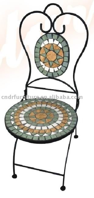 metal mosaic chair