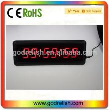 Godrelish 1.5" Red Led Clock 6 digital Led Wall Clock Led Digital Clock