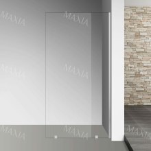 On the floor or bathtub shower screen