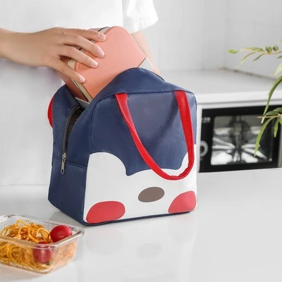 New Cartoon Cute Fun Insulation Bag Large Capacity Portable Lunch Box Bag