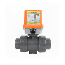 Electric Plastic UPVC Double Union Ball Valve