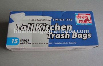 plastic tall kitchen trash bags