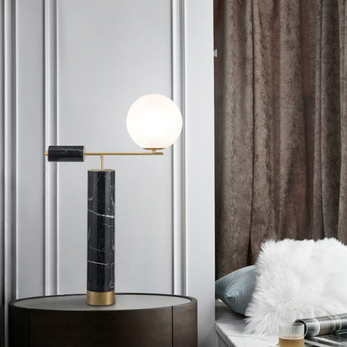 LEDER Black Ball Bordlampe