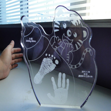 Polished Technique and Souvenir Use Glass Baby Baptism Gift