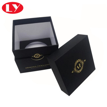 High quality candle box black color with insert