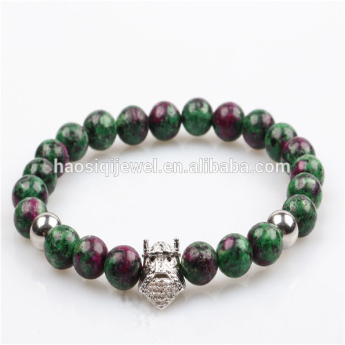 2019 Latest natural gemstone beads new x power men stone bracelet