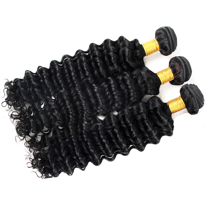 Directly factory wholesale cuticle aligned deep wave hair, virgin unprocessed deep waves brazil hair bundles