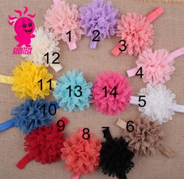 Boutique Infant Baby Headband Chiffon Flower Headband Newborn Elastic Headband Girl Hair Accessories