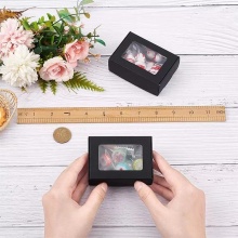 Custom Designed Mini Corrugated Jewelry Box with Window - Wholesale Packing Supplier