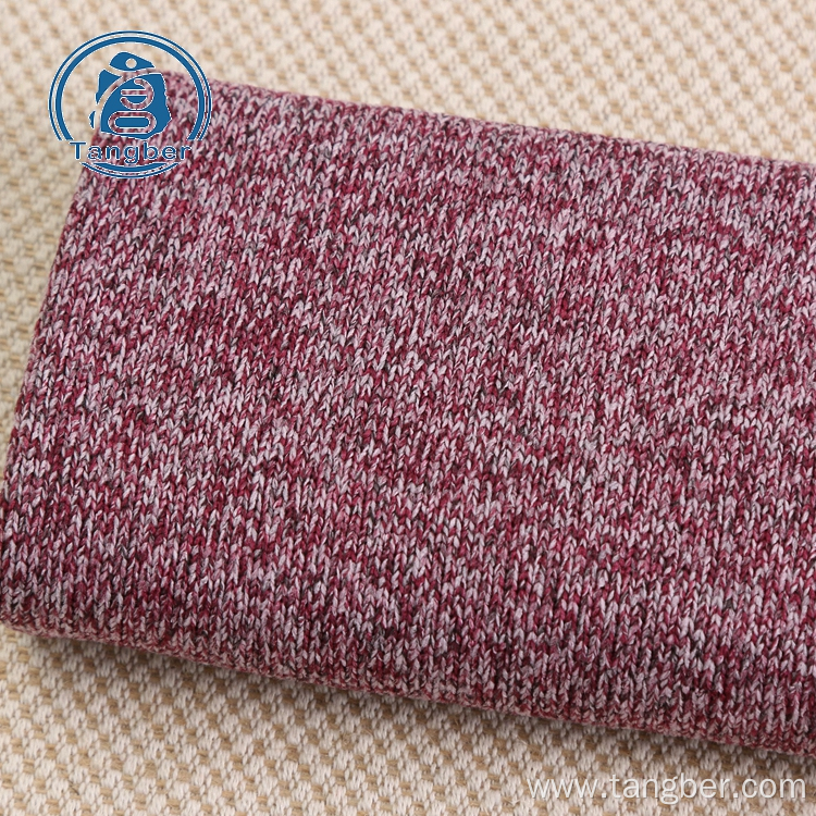 warm fleece 100% polyester sweater knit fabric