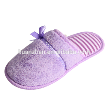 OEM/ODM logo woman slipper handmade cotton thread belts slipper