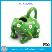 Singular frog ceramic water bottle