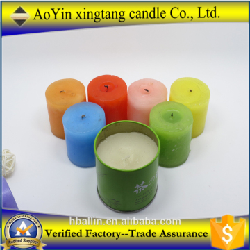 Aoyin colorful decorative pillar candle