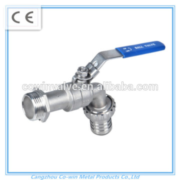 CangZhou SS304/cf8 Hose Tap Ball Valve