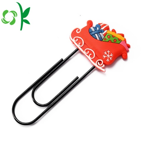Hot Selling Silicone Markers for Book Christmas Decoration Lovely Silicone Bookmark for Sale Factory