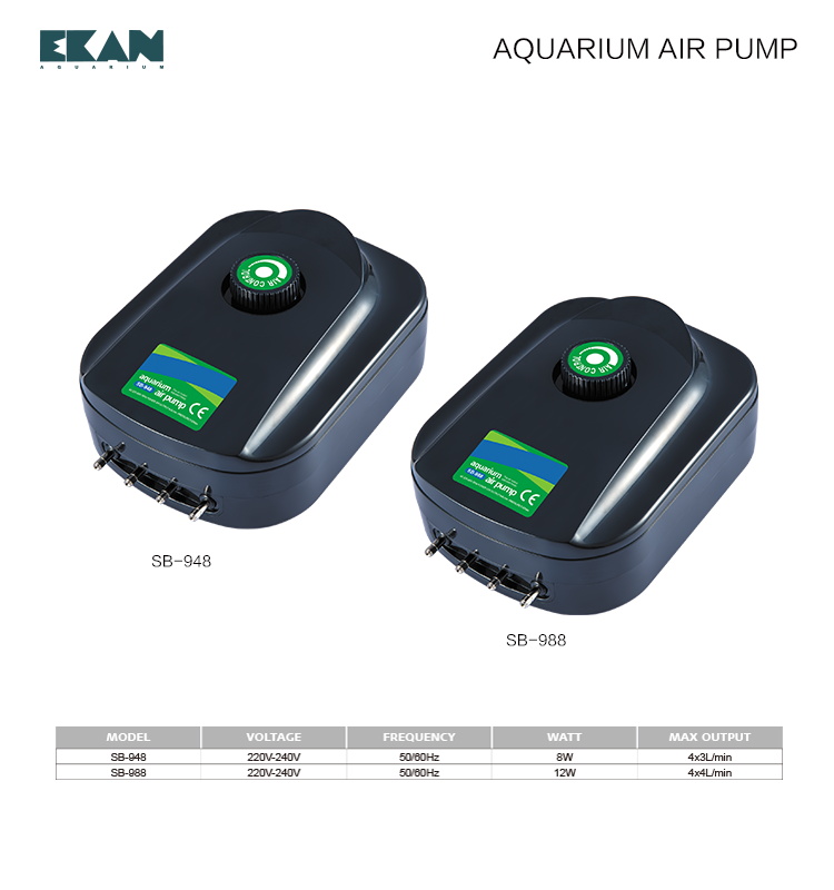 Aquarium 4 Output High Power Aquarium Air Pump Aquarium