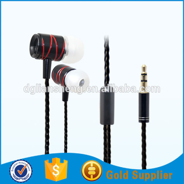 Fashion metal earphones wired earphones from bass earphones manufacturers