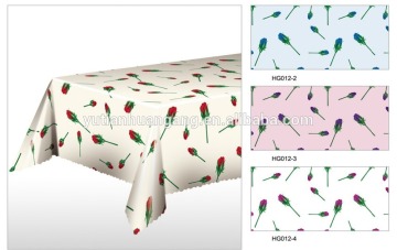 custom printed plastic tablecloth sunflower tablecloth