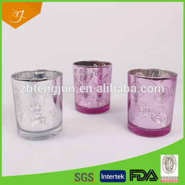 Votive candle holder,Color sprayed Glass Candle Holder