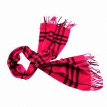 Wholesale soft lambswool scarf, measures 30x180cm