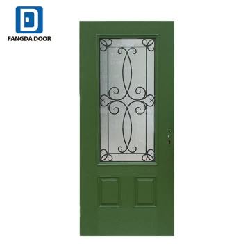 Fangda 2018 new design painted oak grp composite doors