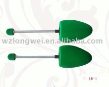 PU flocking palm shoe tree/spring shoe last/foam shoe stretcher